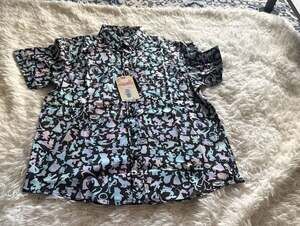 RSVLTS Youth Disney Pastel Pals KUNUFLEX Short Sleeve Button Up Shirt LG